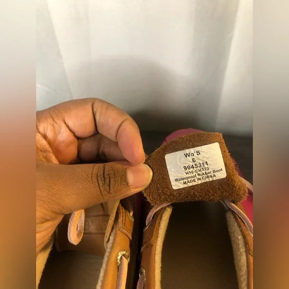 Pink Sperry Top Sided Rain Shoes - Picture 2 of 10